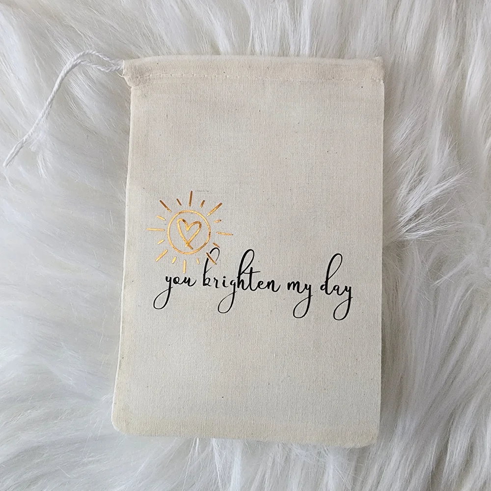 Set of 3 Canvas Bags with Inspirational Prints You Are My Sunshine